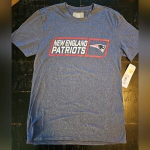 NFL New England Patriots Heathered Blue T Shirt New With Tags